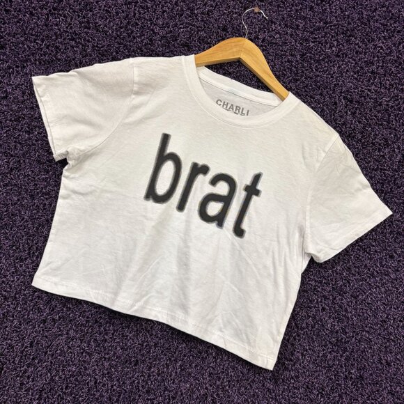 CharliXCX Brat Summer Logo Croptop size large - Picture 3 of 4
